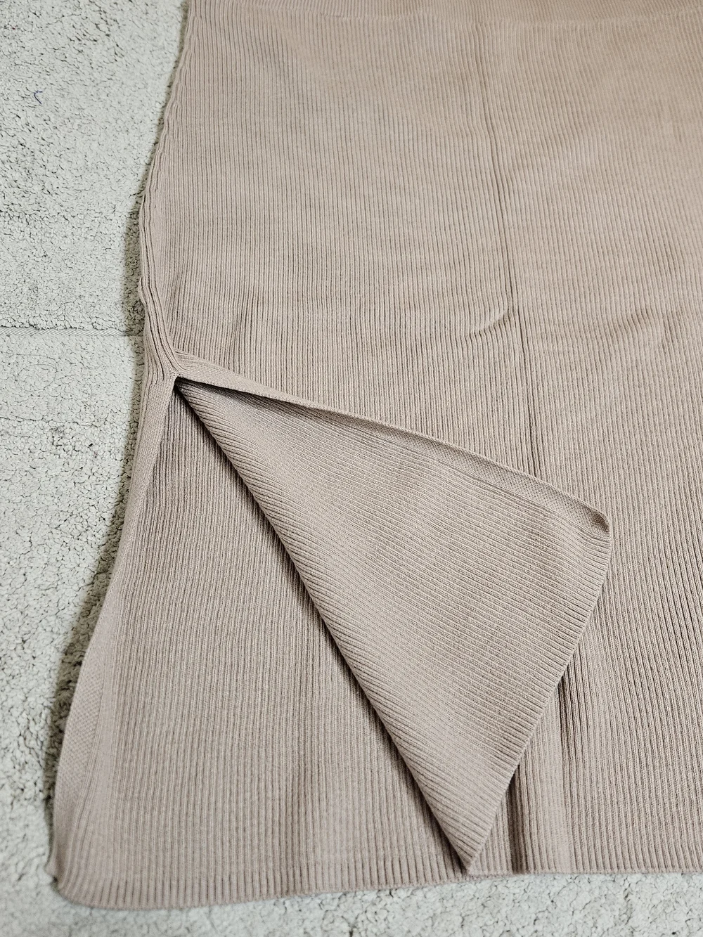 Ava & Viv Ribbed Knit Pencil Skirt – Taupe – XXL (17) – NWT